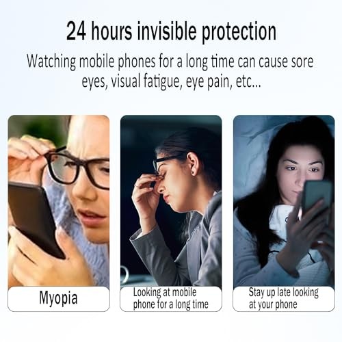 2 Pack Anti Blue Light Screen Protector Designed iPhone 14/13/13 Pro 6.1-inch