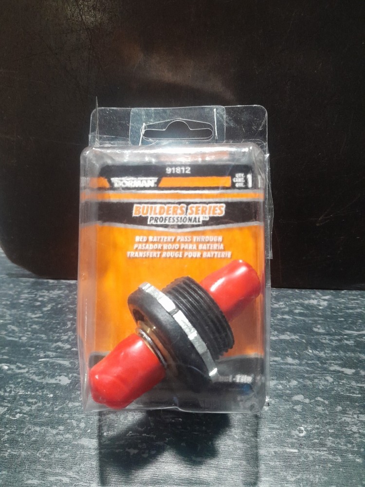 Dorman 91812 Red Battery Bulkhead Pass Through Connector