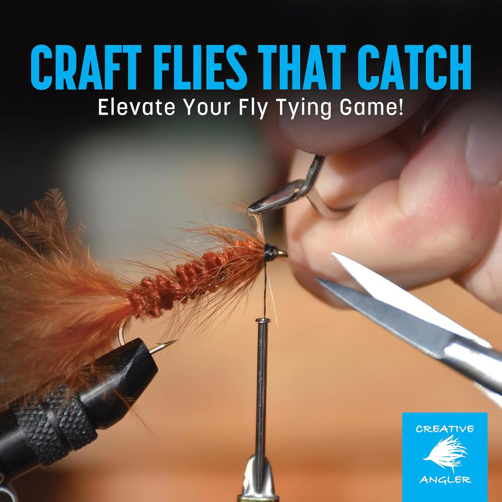 CREATIVE ANGLER Deluxe Fly Tying Kit - Complete Tools Kit, Ideal for Beginners a