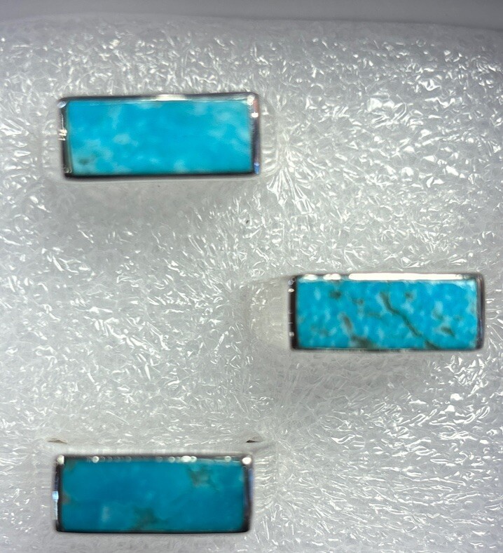 mens sterling silver ring Size 9 Turquoise