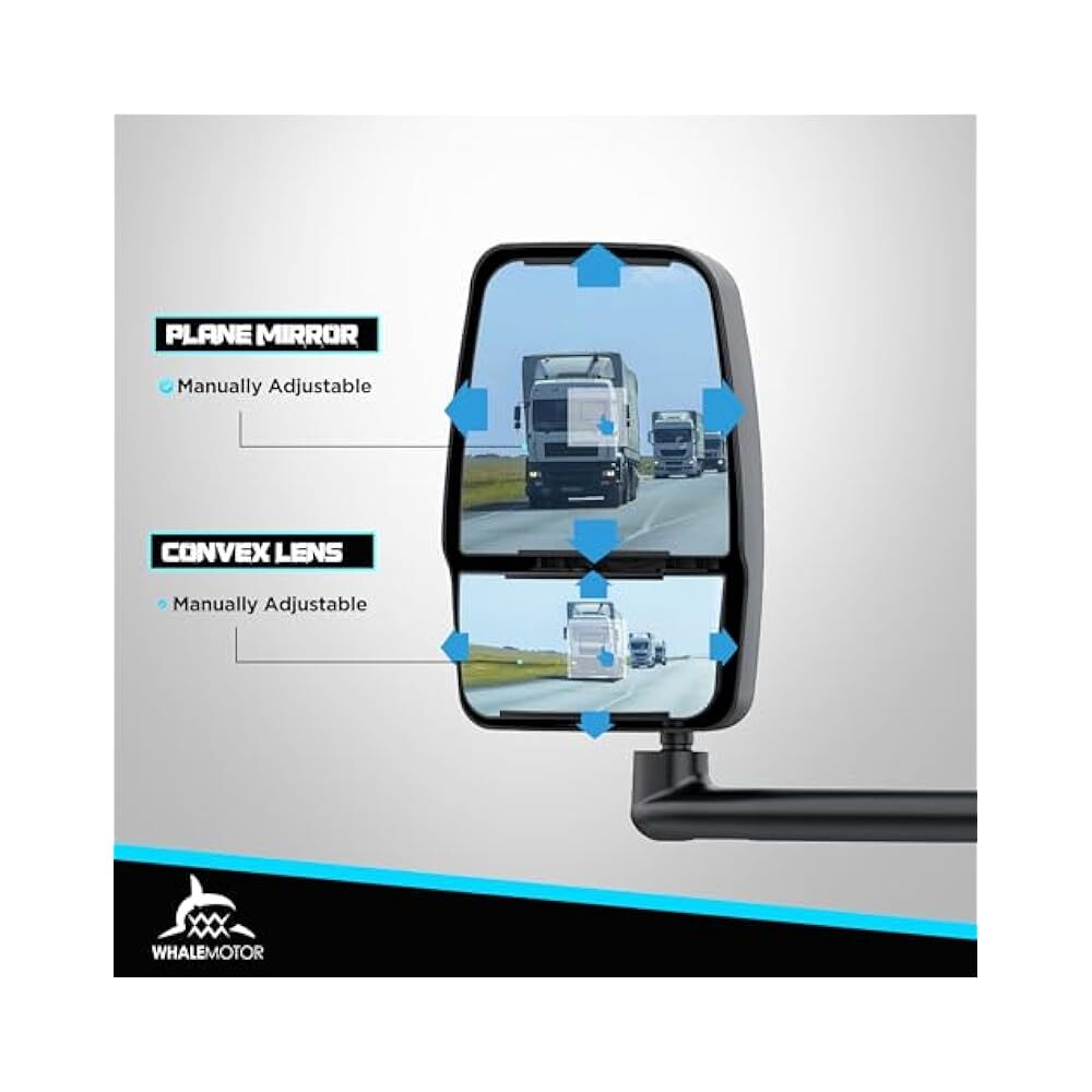 Van Towing Mirror Set 2003,2019, Wide Angle & Convex Mirror Options