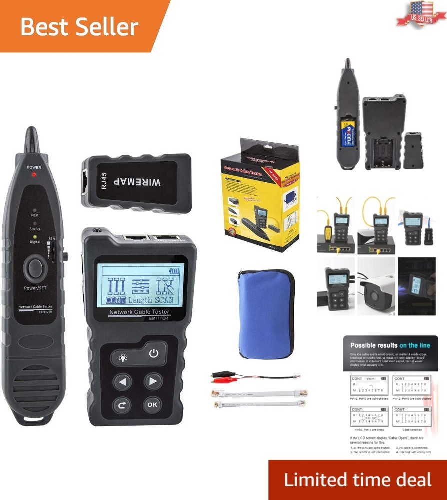 Multifunction Wire Tracker Cable Tester - Efficient Network Maintenance Solution