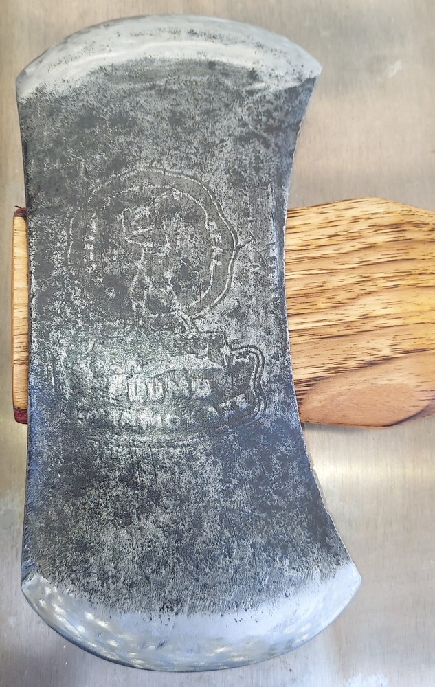 Vintage Plumb Champion Double Bit Axe Hoffman Handle