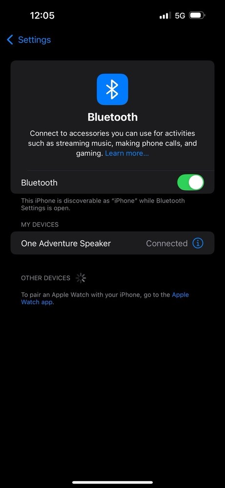 One 1 Adventure Bluetooth Portable Speaker With Charging Cable