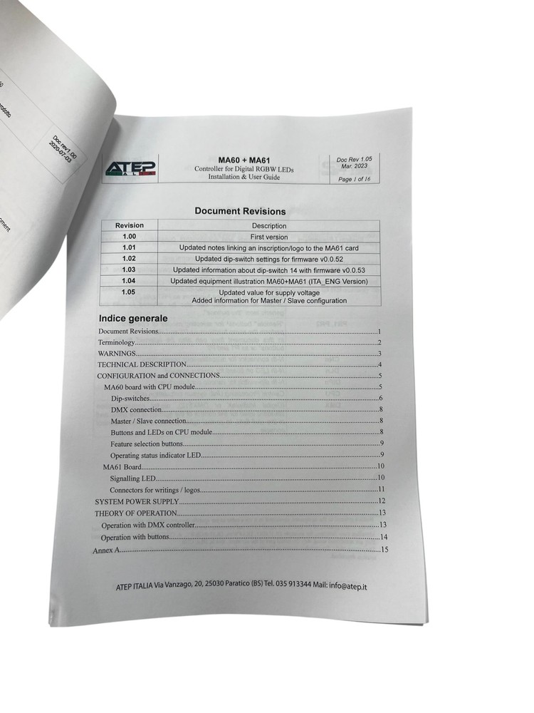ATEP Italia Controller for Digital RGBW LED's, Controller Box, OEM