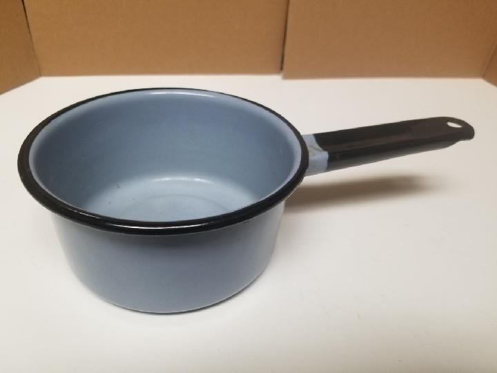 Vintage Enamel Saucepan Unmarked