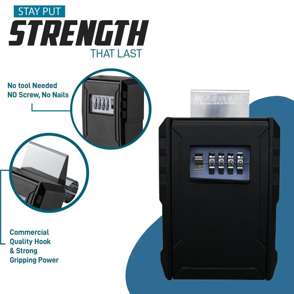 Superlit XL Car Lock Box – Turo Key for Window & Extra Large,