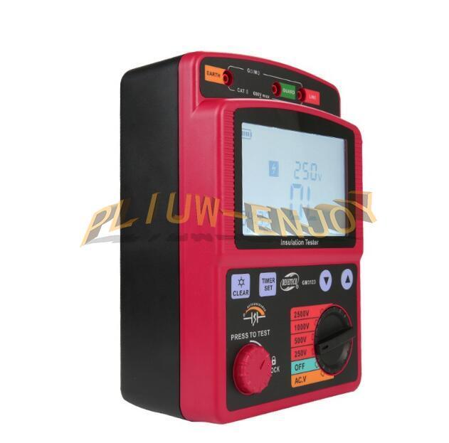 1PCS New GM3125 Insulation Resistance Tester Meter  Ohm DAR PI High Voltage