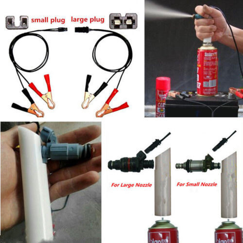 Universal Auto Fuel Injector Flush Cleaner Adapter Cleaning Tool Set