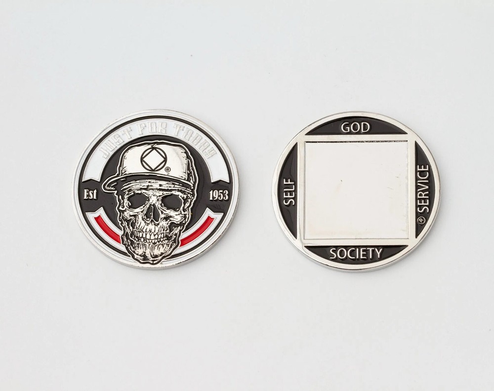 Custom Engraved Skull NA Medallion