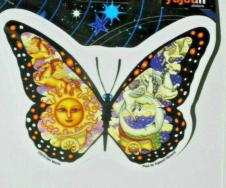 Celestial Butterfly Decal Sticker Moon Sun New