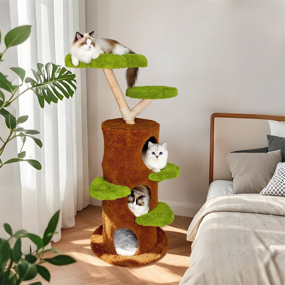 Robust Cat Tree Cat Kitty Scratching Post Fun Activity Center Padded Top Perch