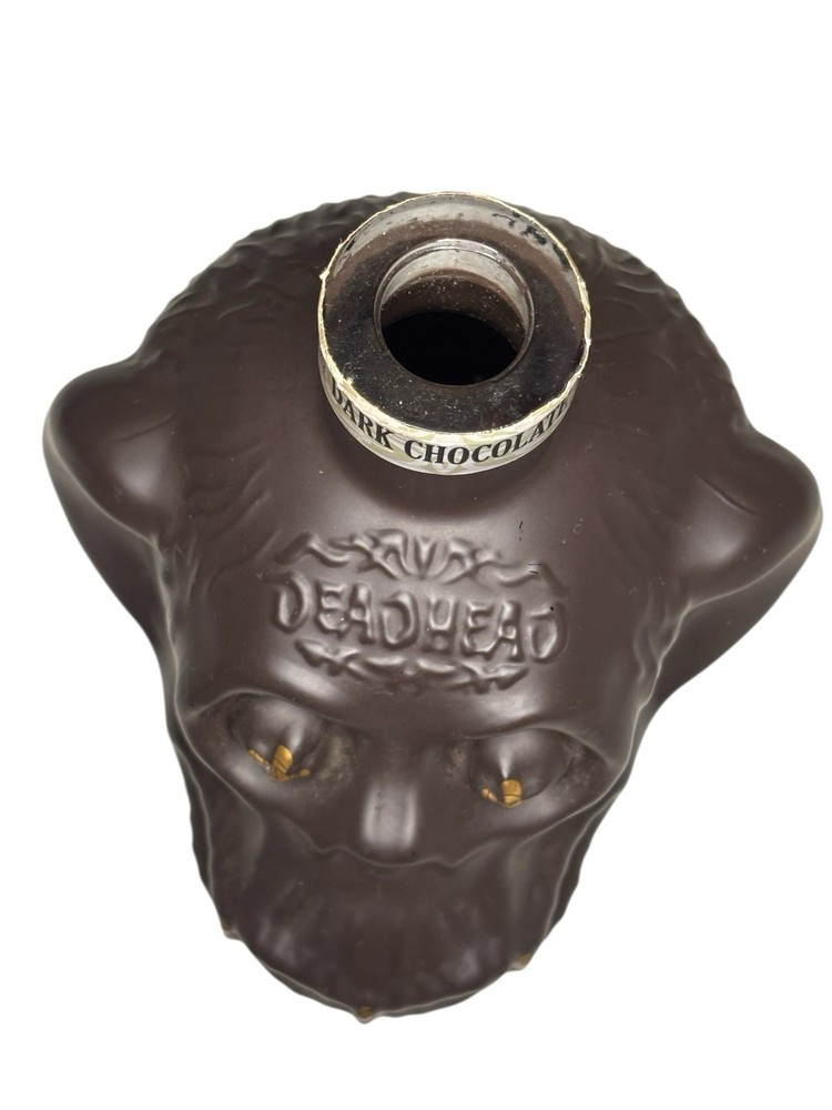 Deadhead Dark Chocolate Rum Liquor Bottle EMPTY Monkey Shrunken Head NO CAP/ LID