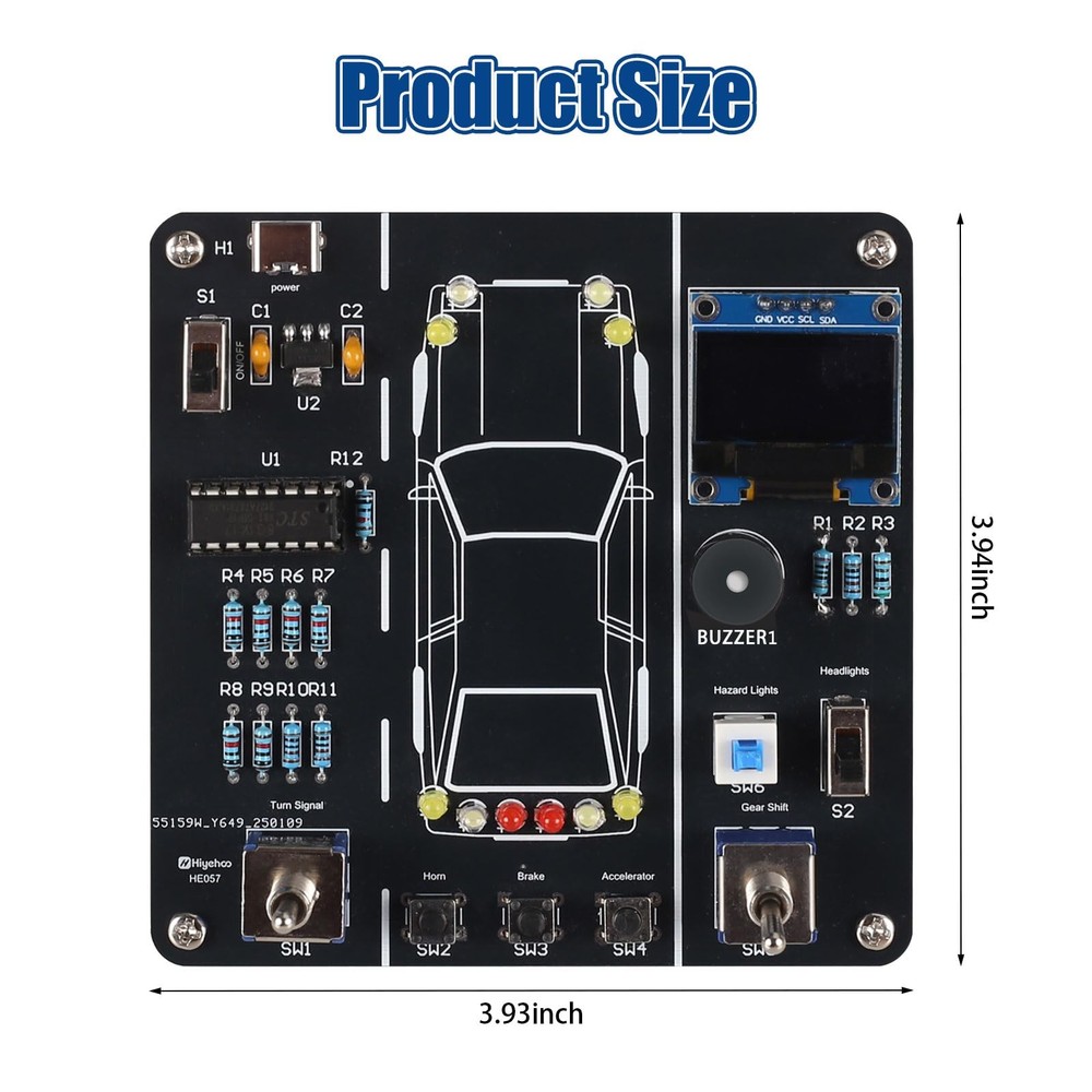 MIOYOOW DIY Car Driving Simulation Soldering Practice Kit, Electronics...