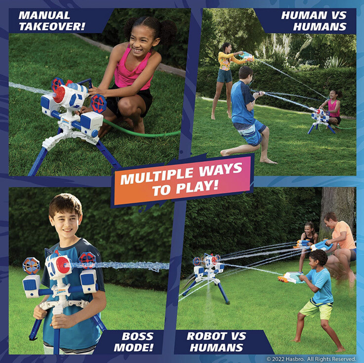 Nerf Super Soaker RoboBlaster with Bonus Water Blaster 30Ft.
