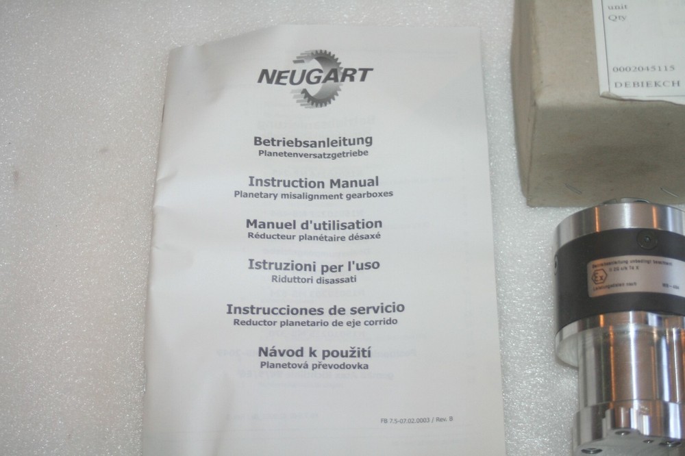 NEUGART N15010227 Planetary Misalignment Gearbox Assembly * NEW *
