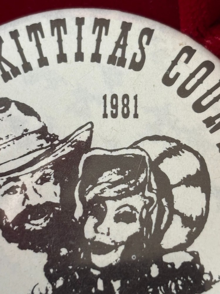 Upper Kittitas County Pioneer Days Washington State 1981 Pinback Button 2.25"