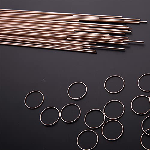 40 pcs 1/2 lb Bare Brass Brazing Rods Easy Flow Solid Round Sticks Diameter