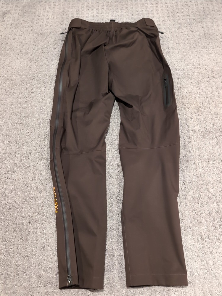 First Lite Boundary Stormtight Rain Pants Medium Terra Excellent Free Ship!