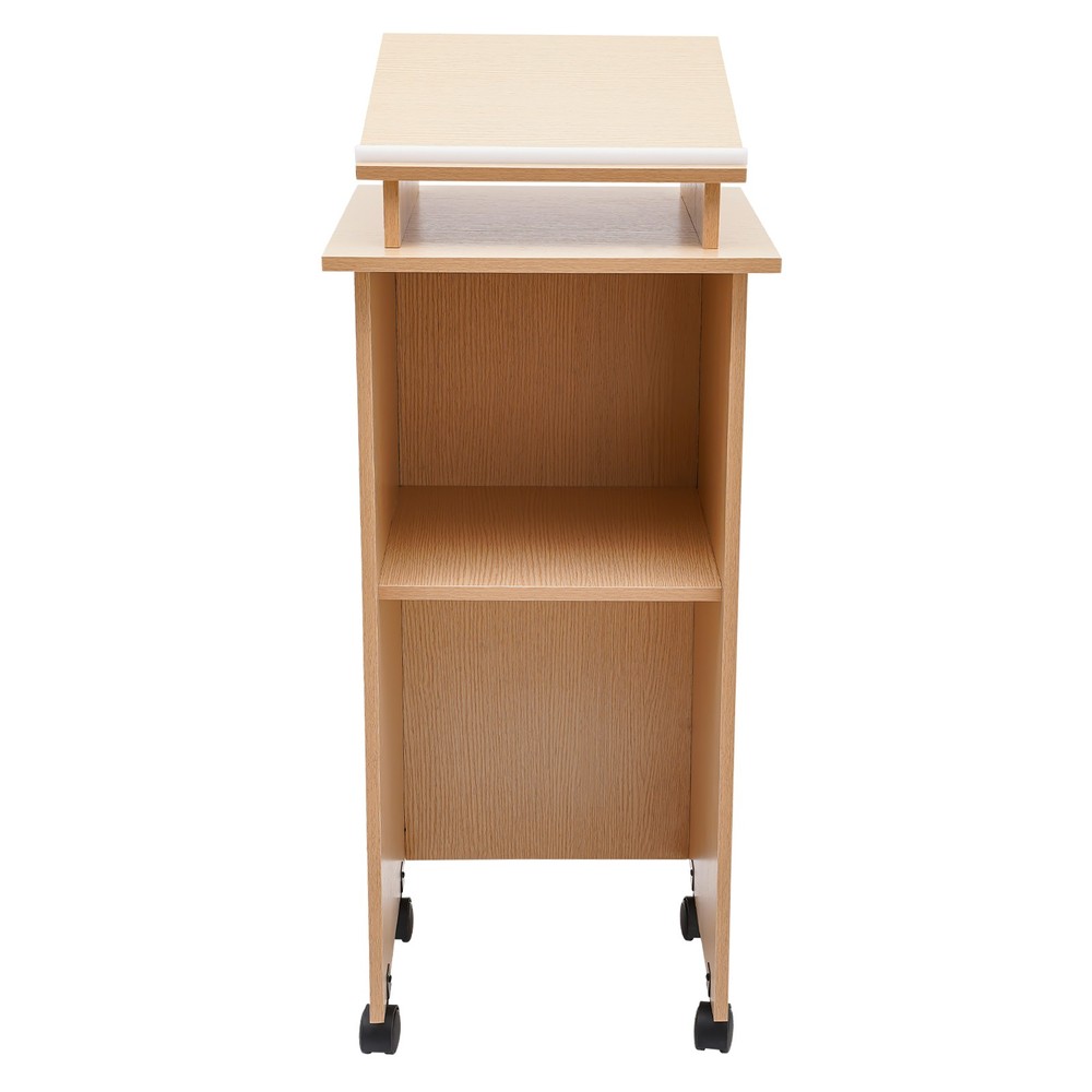Portable Movable Desk for Presentations | Adjustable Height & Easy Mobility