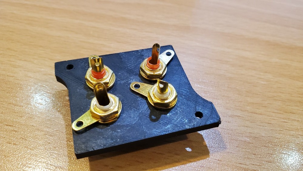 Yamaha Panel Mount Gold Plated RCA Terminals (Dual Pair)