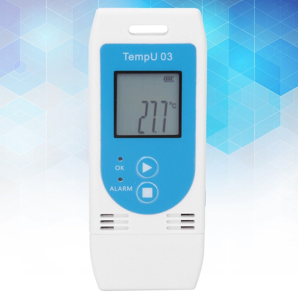 USB Digital LCD Temperature and Humidity Data Logger Reusable Temp Recorder