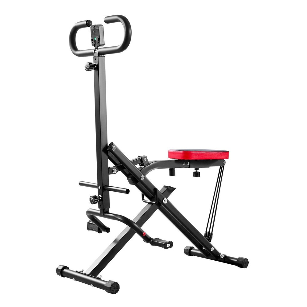 Squat Machine, Deep Squat Rowing Machine for Home, Easy Setup & Foldable E