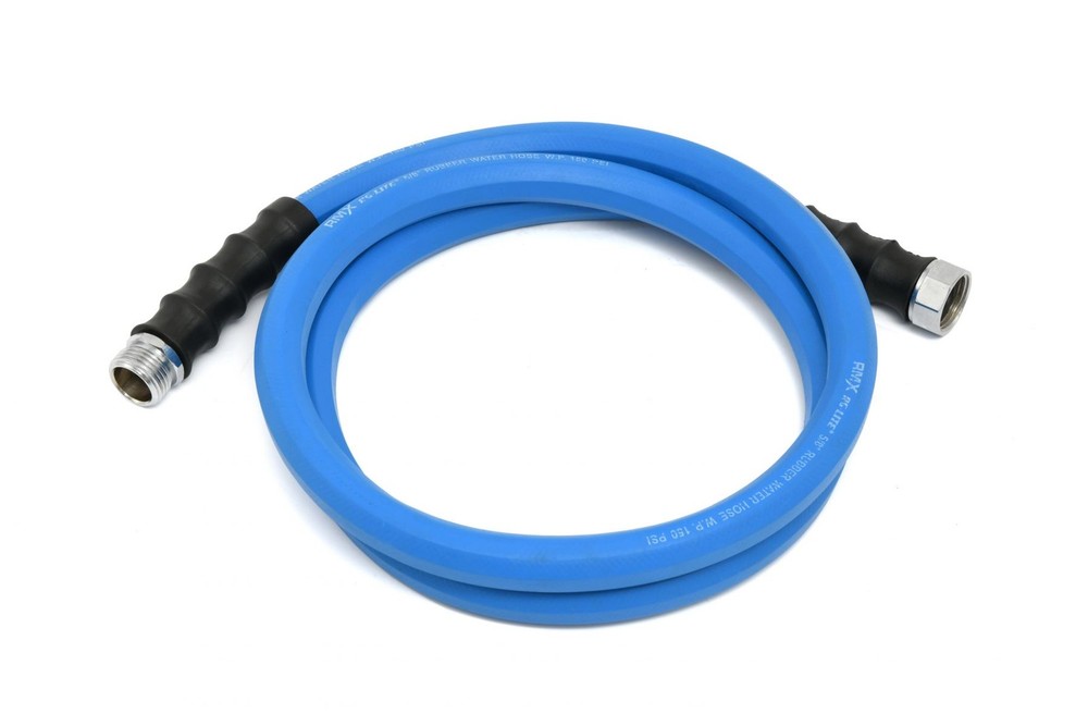 AG-Lite 5/8" x 10' Rubber Water Hose - Compact & Efficient