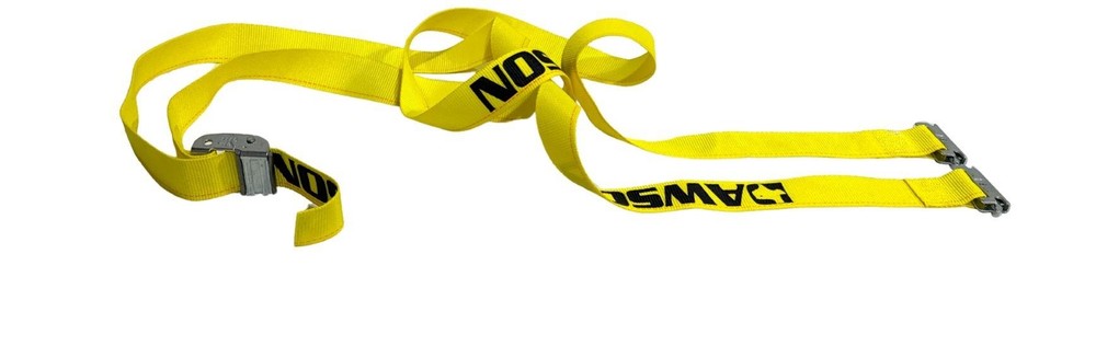 2"x12' Yellow E-Track Cam Buckle Strap (4 Pack)