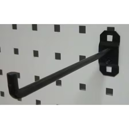 Single Rod Pegboard Hook, 6 In, Pk5,  5Tpk5