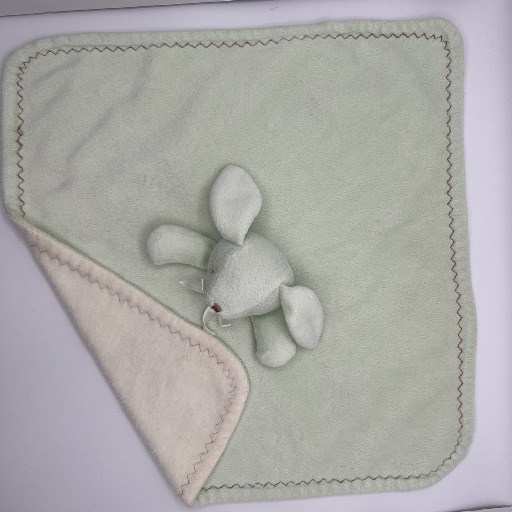Blankets & Beyond Mint Green Bunny Rabbit Security Blanket