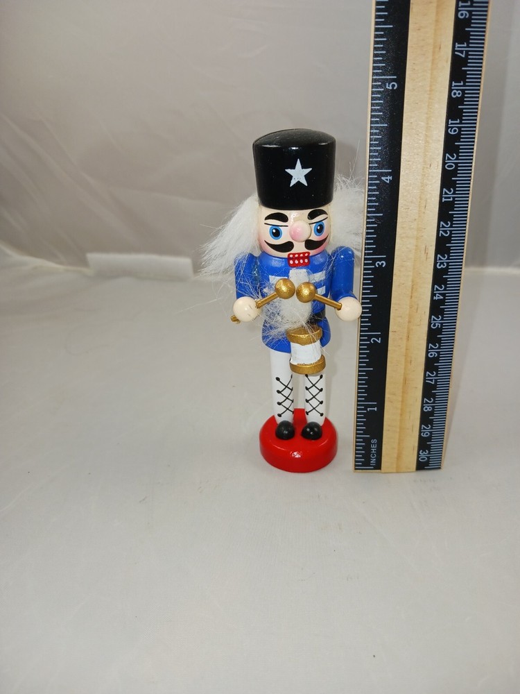 4.5 Inch Nutcracker Card Holder -- Blue