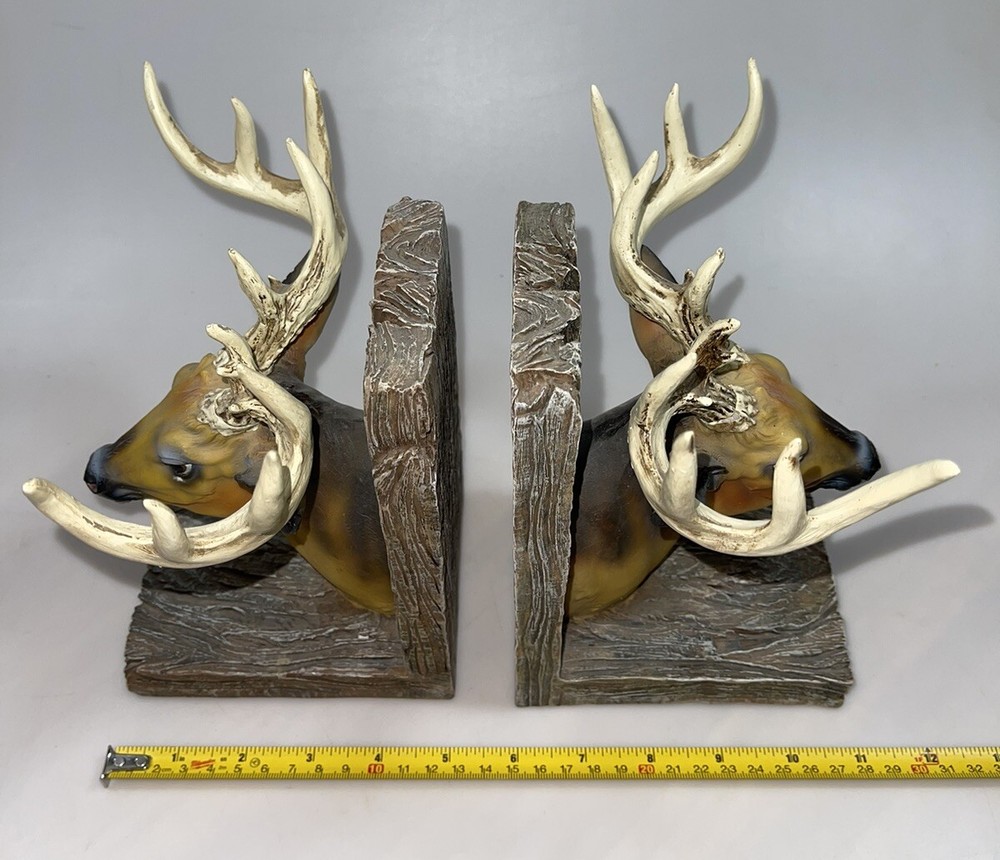 Deer Head Book Ends Or Shelf Display