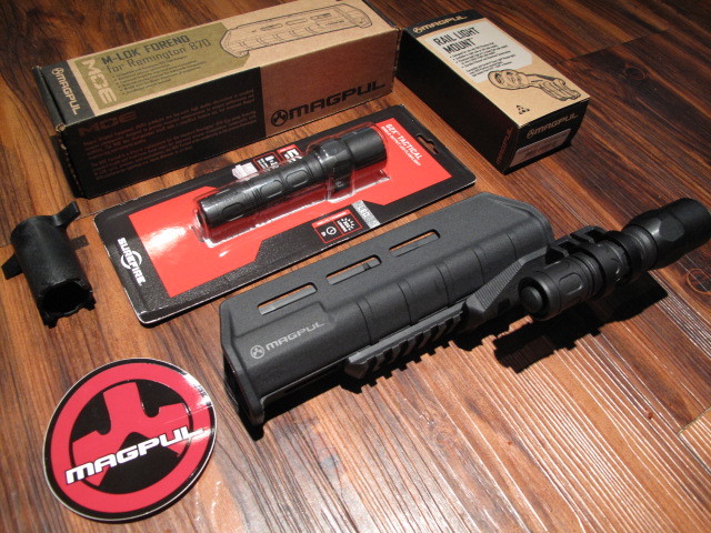 Surefire for Mossberg 500 + Forend G2X Flashlight Mount w 5" Rail BLACK