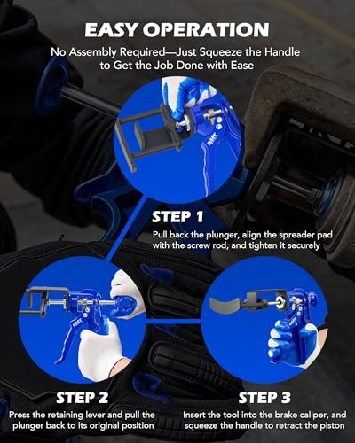 Heavy Duty Dual Piston Brake Caliper Compressor