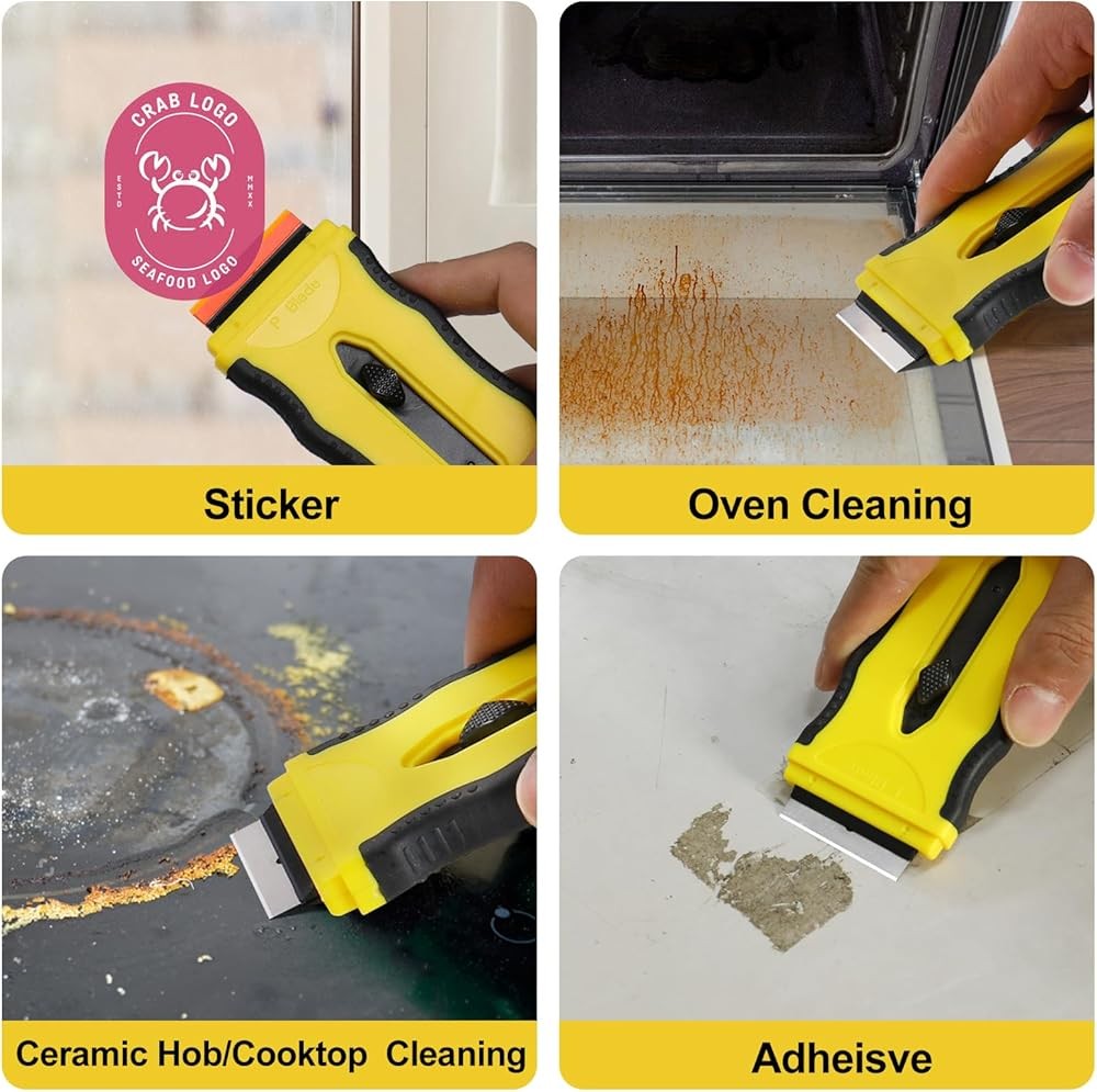 Oven Blade Scraper Tool For Glass Stove Scraper Tool, -End