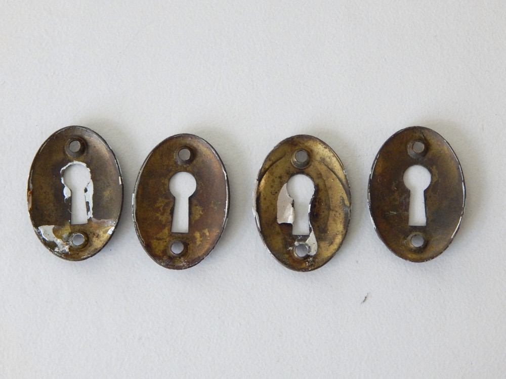 Two 1920's Antique Russwin Solid Brass Doorknobs