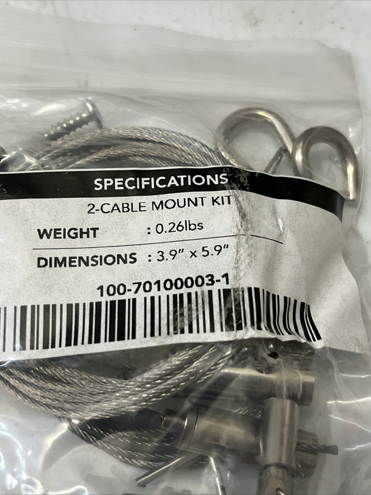 2 Cable Mount Kit 3.9” X5.9”