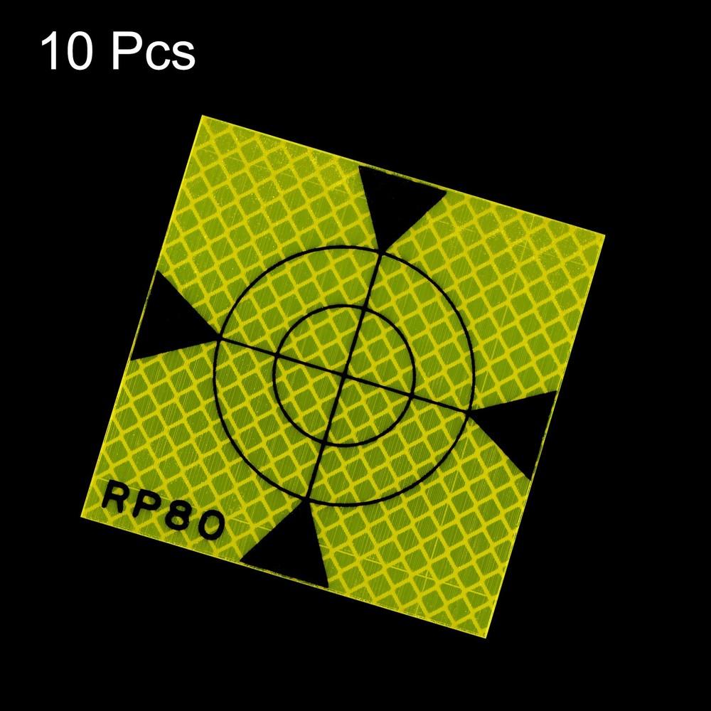10pcs Survey Reflector Target 80x80mm Green