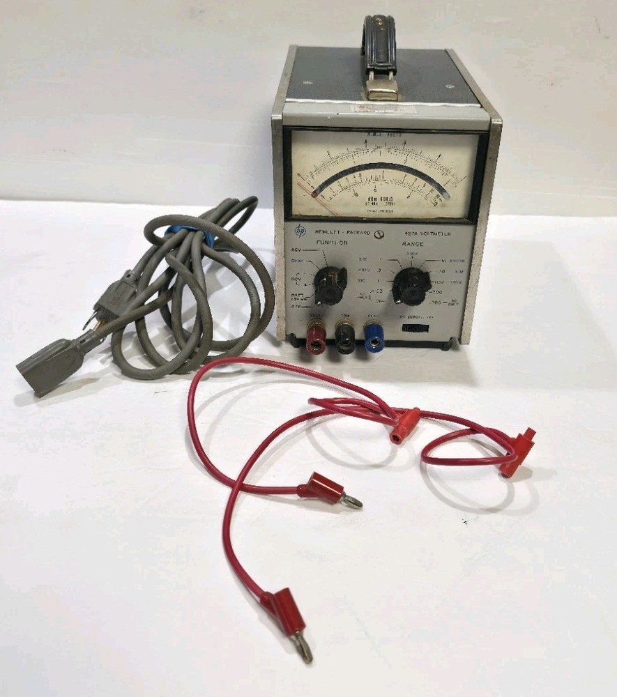 Vintage Hewlett Packard 427A Voltmeter Untested