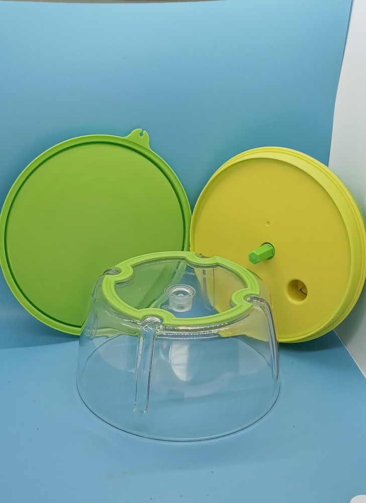 Tupperware Quick Chef Pro System Manual Food Processor - Green