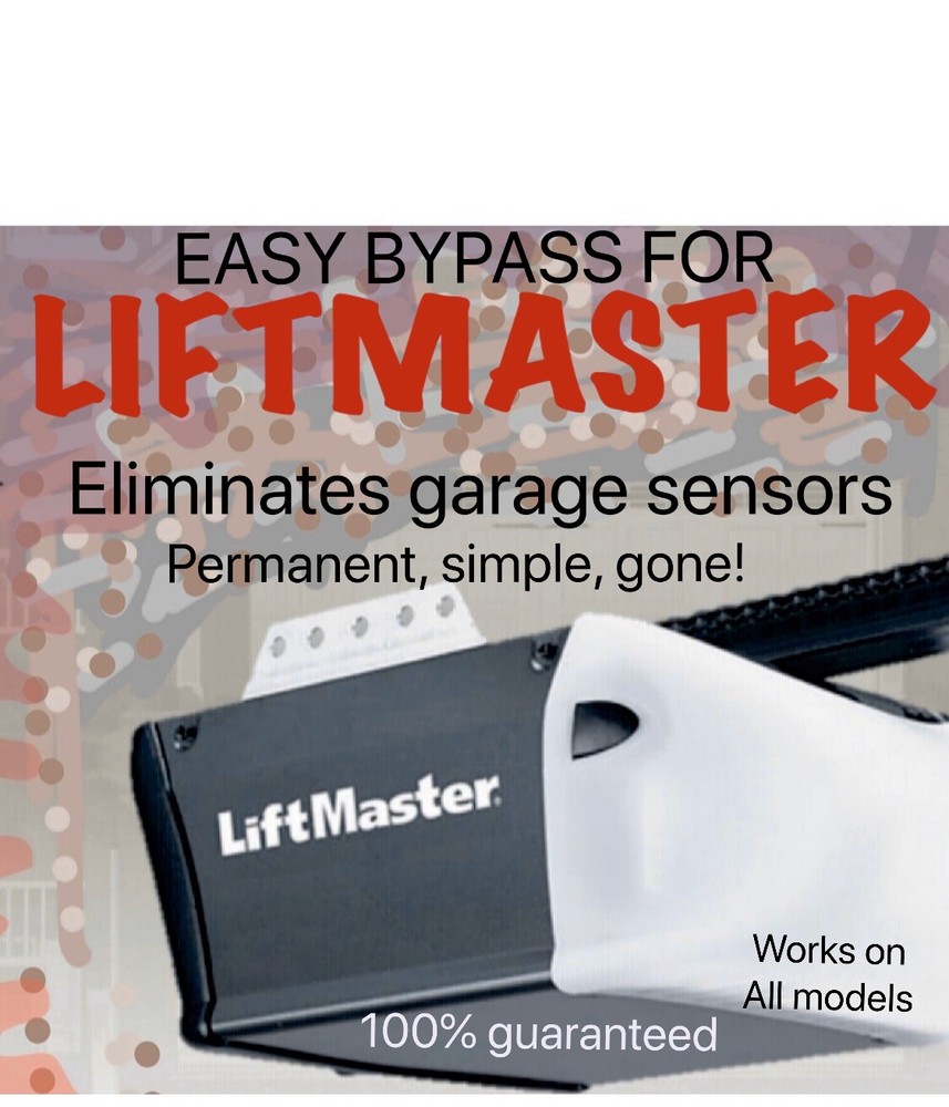SENSOR  BYPASS MODULE for Liftmaster eliminate your sensors  permanently, Easily