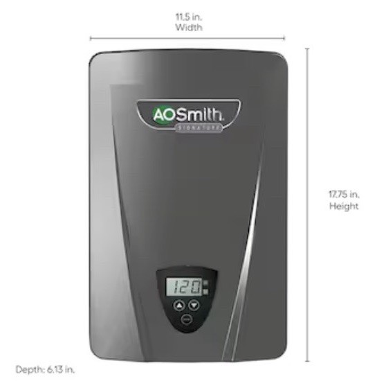 AO Smith Signature Series 240 Volt 18KW 3.5 GPM Tankless Electric Water Heater