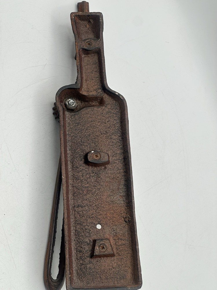 Vintage French Style Remake Cast Iron Cork Puller Wall Mount Rustic Brown