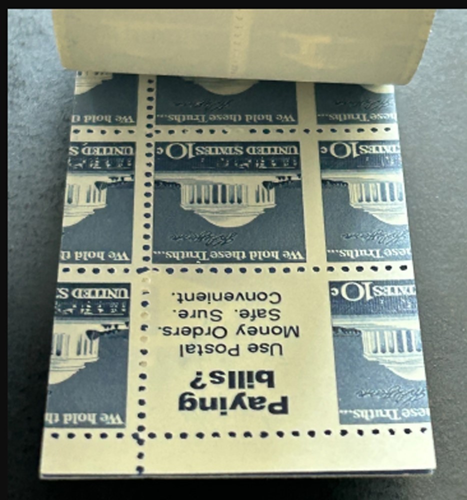 BK124, Miscut and Inverted Pane In Complete Booklet Error * Stuart Katz