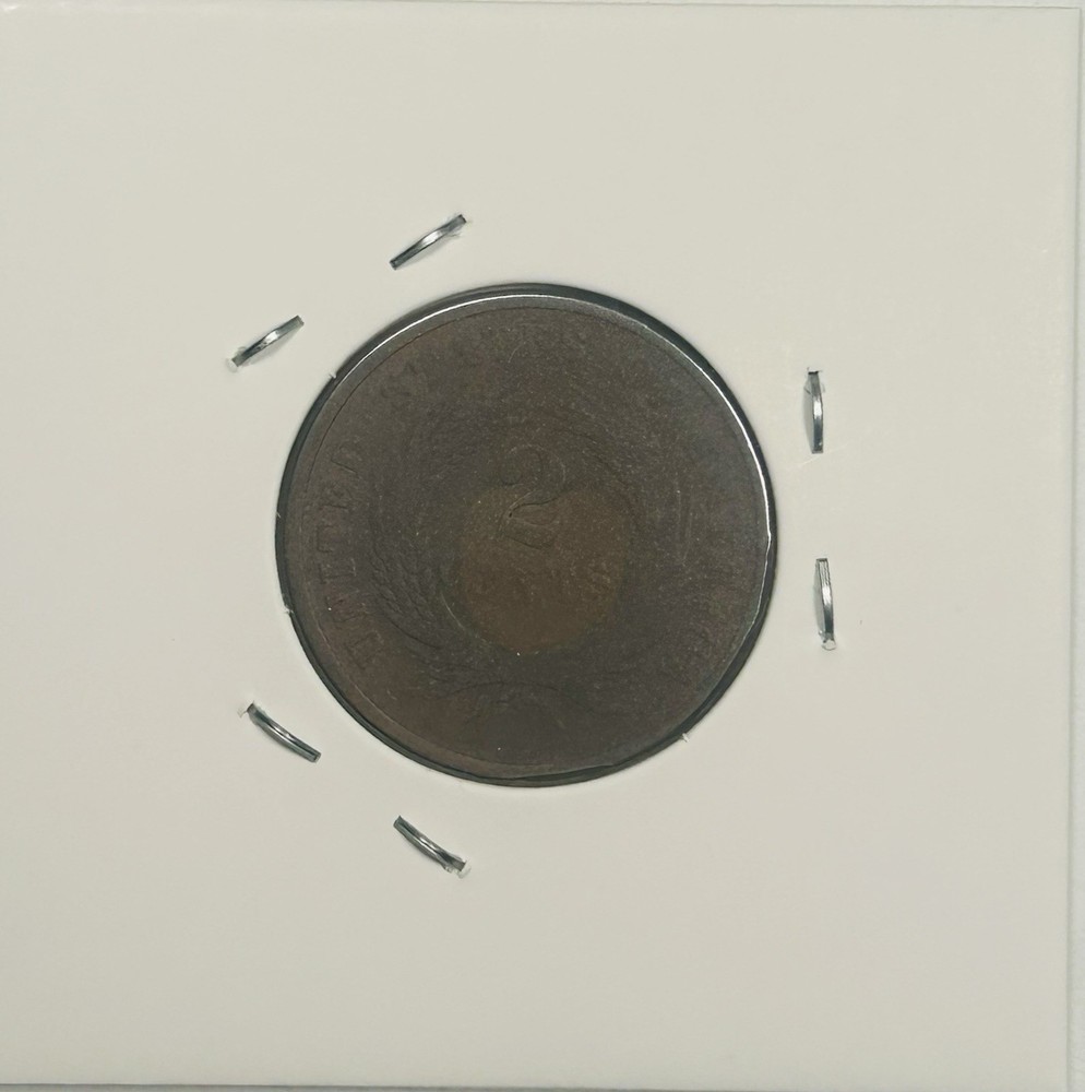 1865 Two 2c Cent Piece Type Coin