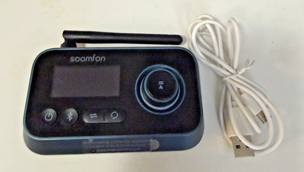SOOMFON Bluetooth Transmitter for TV 3-in-1 5.0 Transmitter Receiver-USED