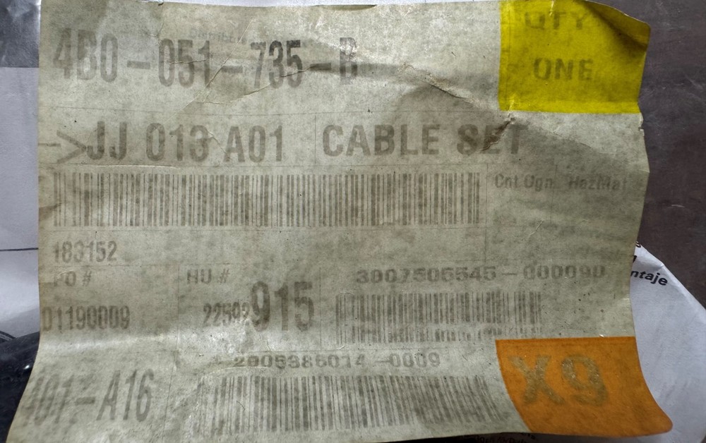 Audi 000051592A Phatbox Cable Set - OEM - NEW