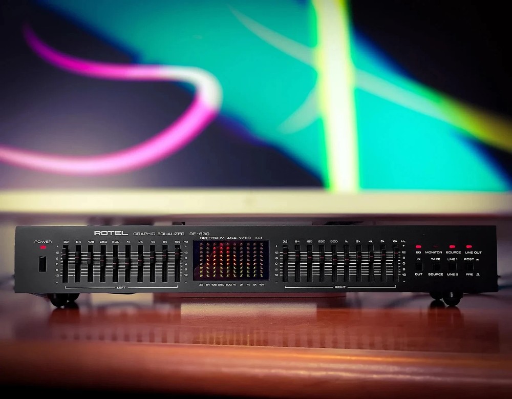 ROTEL RE-830 🌈RARE🌈 Vintage Stereo Analog Equalizer