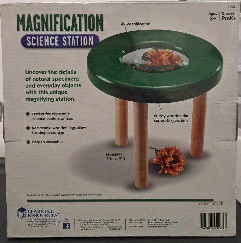 Learning Resources Magnification Science Station Educational Focus Preschool NEW